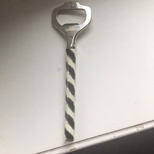 Kate spade black and white bottle opener